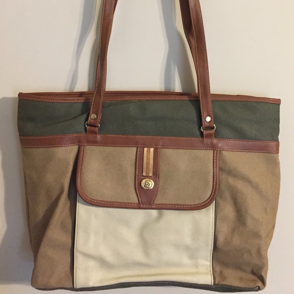Dolce Vita Large Canvas Shoulder Handbag
